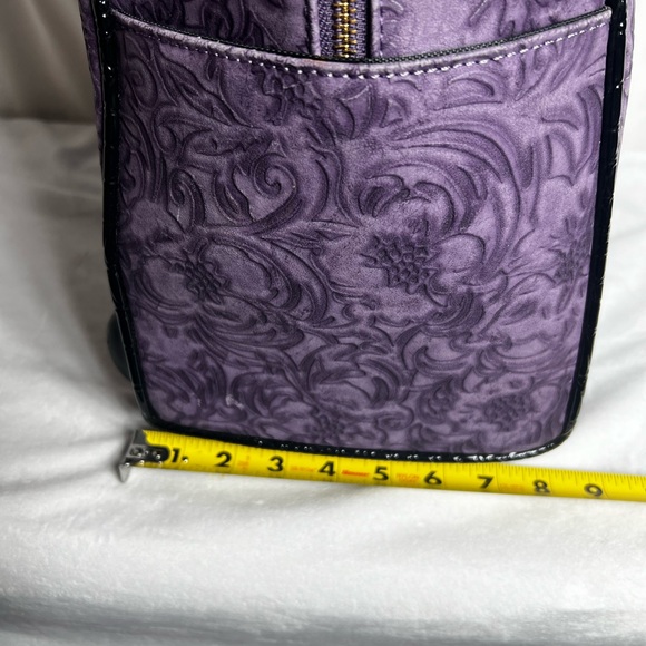 JKM and Company CONTESSA Purple Rolling Tote Bag, Travel Bag or Rolling Work Bag - Picture 10 of 16